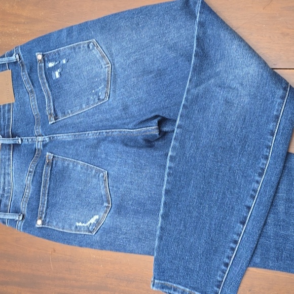 JUDY BLUE Denim Jeans Women's 7/28" Dark Wash Perfect - Picture 6 of 8